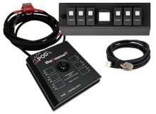 Load image into Gallery viewer, sPOD Electrical Switch Panel SourceLT w/ Genesis Adapter and Red LED Switch Panel for JK 2009-2018 - sPOD - 873155