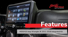 Load image into Gallery viewer, Stinger Off-Road Multimedia Jeep Wrangler JK (2011-2018) HEIGH10 10&quot; Touch Screen Radio Plug-and-Play Fully Integrated Kit | Displays Vehicle Information and Off-Road Mode