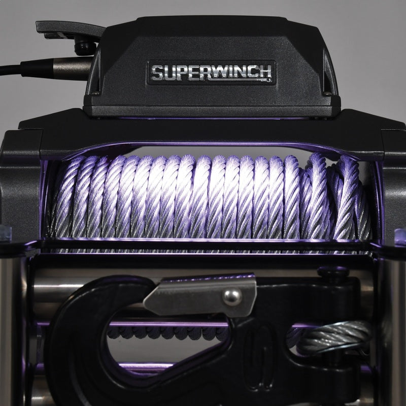 Superwinch Winches Superwinch 12000 LBS 12V DC 3/8in x 85ft Wire Rope SX 12000 Winch - Graphite