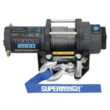 Load image into Gallery viewer, Superwinch Winches Superwinch 2500 LBS 12V DC 3/16in x 40ft Steel Rope Terra 2500 Winch - Gray Wrinkle