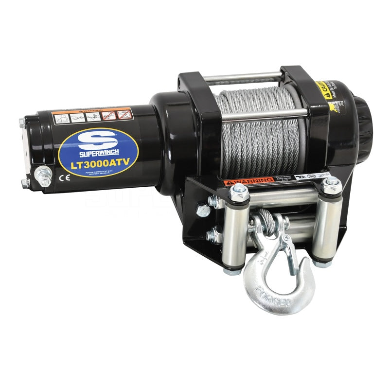Superwinch Winches Superwinch 3000 LBS 12V DC 3/16in x 50ft Steel Rope LT3000 Winch