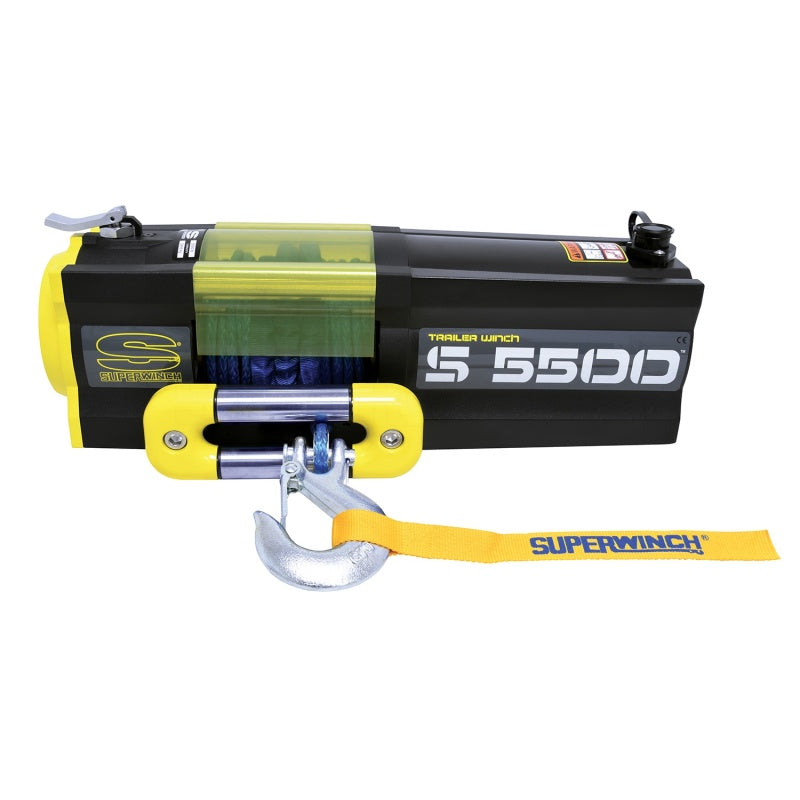 Superwinch Winches Superwinch 5500 LBS 12V DC 1/4in x 60ft Synthetic Rope S5500 Winch