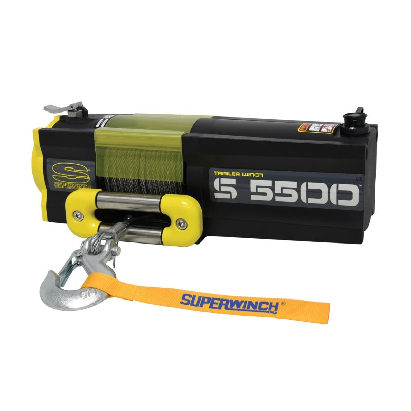 Superwinch Winches Superwinch 5500 LBS 12V DC 7/32in x 60ft Steel Rope S5500 Winch