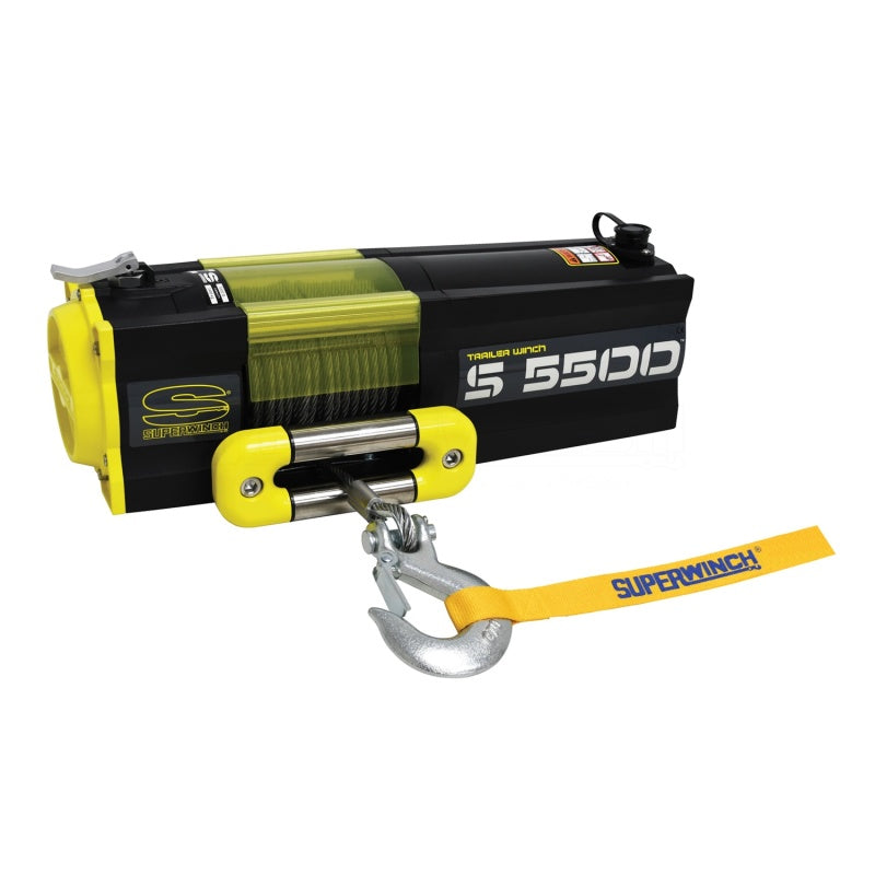 Superwinch Winches Superwinch 5500 LBS 12V DC 7/32in x 60ft Steel Rope S5500 Winch