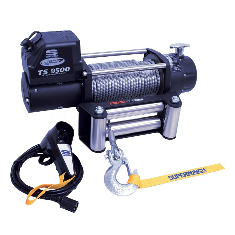Superwinch Winches Superwinch 9500 LBS 12V DC 11/32in x 95ft Steel Rope Tiger Shark 9500 Winch