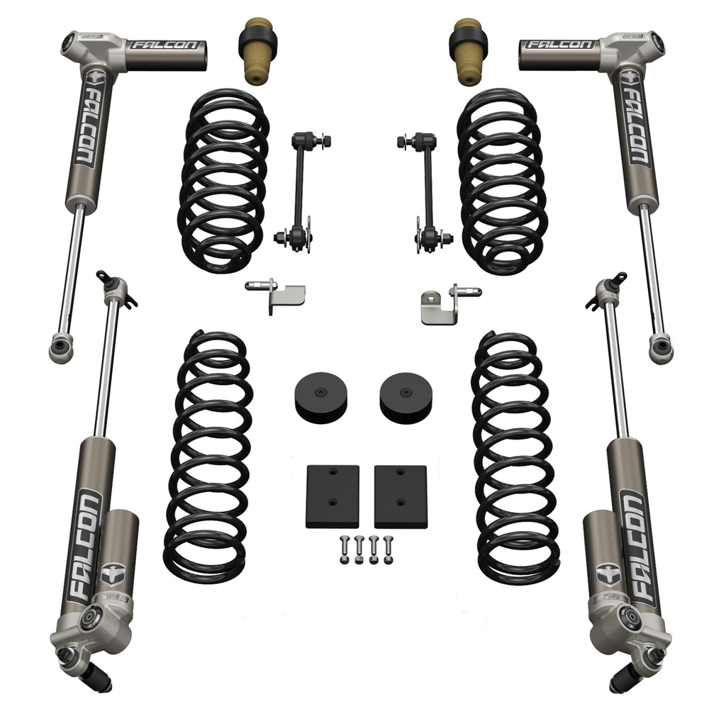 TeraFlex Lift Kits Jeep JK 2 Door 1.5 Inch Sport ST1 Suspension System w/ Falcon 3.1 Shocks 07-18 Wrangler JK TeraFlex