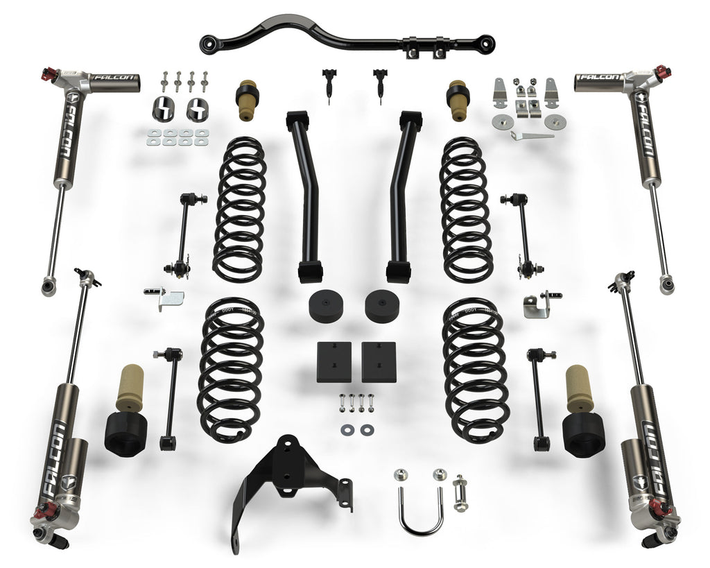TeraFlex Lift Kits Jeep JK 2 Door 2.5 Inch Sport ST2 Suspension System w/ Falcon 3.3 Shocks 07-18 Wrangler JK TeraFlex