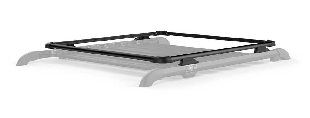 TeraFlex Roof Rack Jeep JKU 4 Door Nebo Raised Rail Kit Black 07-18 Wrangler JKU TeraFlex