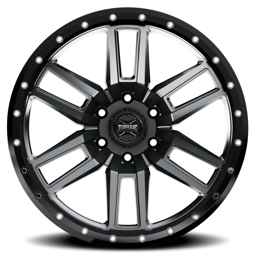 Torque Pritchett | Anthracite w/Black Lip | 18x9 | 6x5.5 | -12mm