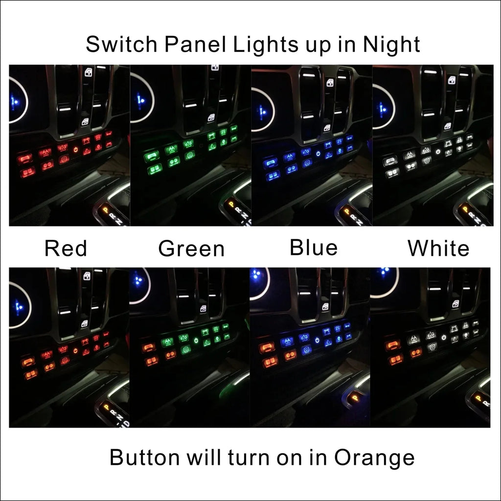 Voswitch JL120 Lower Dash Switch Panel for Jeep JL Wrangler 2018-2023 and Gladiator 2020-2023