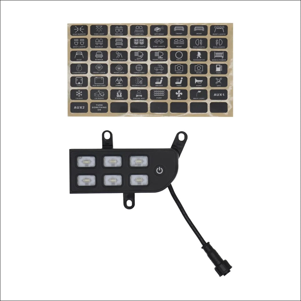 Voswitch JL300 Lower Dash Switch Panel for Jeep JL Wrangler 2018+ and Gladiator 2020+