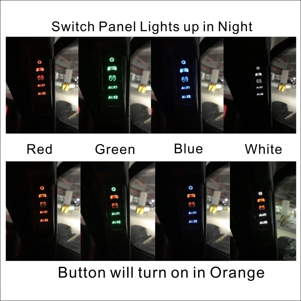 Voswitch JL400 Grab Handle Switch Panel for Jeep JL Wrangler 2018-2023 & Gladiator 2020-2023 (DOES NOT work with 2024-2025 JL/JT)