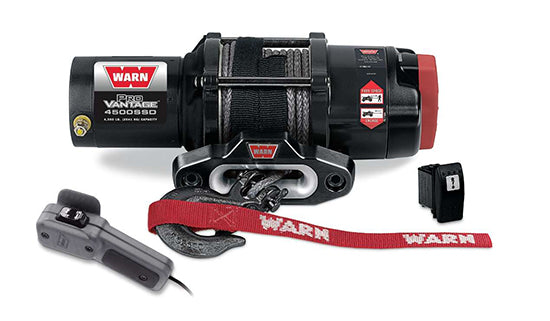 Warn Winch 12 Volt DC 4500 LB Cap 50 Ft Synthetic Rope - 98600 - Warn