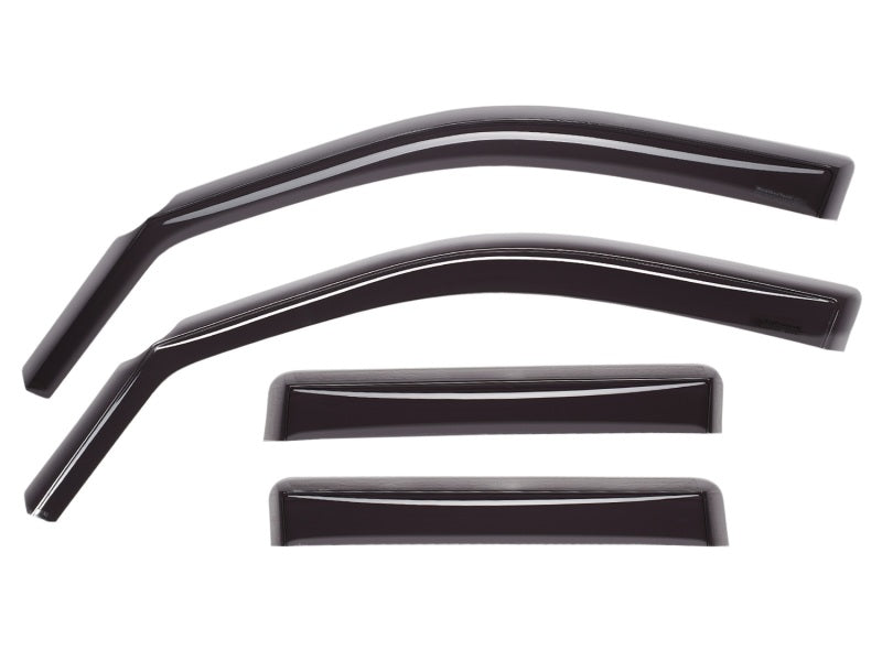 WeatherTech Wind Deflectors WeatherTech 07+ Jeep Wrangler Front and Rear Side Window Deflectors - Dark Smoke