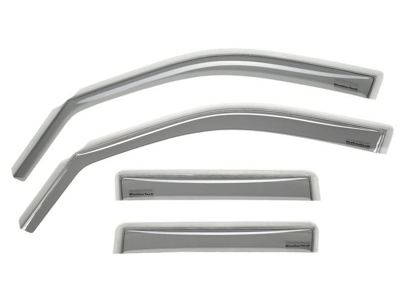 WeatherTech Wind Deflectors WeatherTech 07+ Jeep Wrangler Unlimited Front and Rear Side Window Deflectors - Light Smoke