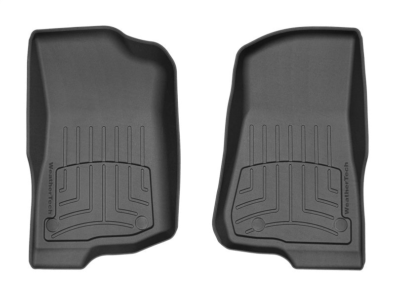 WeatherTech Floor Mats - Rubber WeatherTech 2020+ Jeep Gladiator Front FloorLiner HP - Black