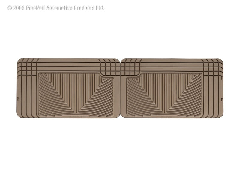 WeatherTech Floor Mats - Rubber WeatherTech 96 GMC Rally Van Rear Rubber Mats - Tan