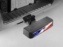 Load image into Gallery viewer, WeatherTech Hitch Accessories WeatherTech BumpStep Black (w/ Waving Flag Emblem)