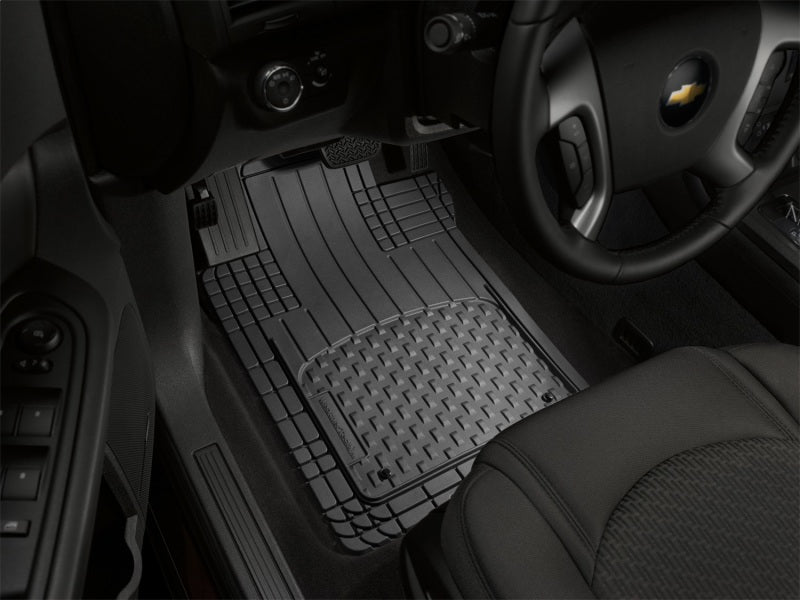 WeatherTech Floor Mats - Rubber WeatherTech Universal All Vehicle Front and Rear Mat - Black