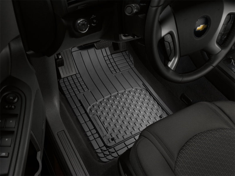 WeatherTech Floor Mats - Rubber WeatherTech Universal All Vehicle Front and Rear Mat - Black