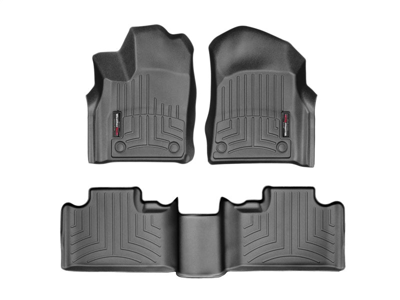 WeatherTech Floor Mats - Rubber WT FloorLiner - Front - Blk