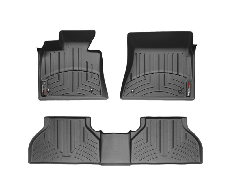 WeatherTech Floor Mats - Rubber WT FloorLiner - Rear - Blk