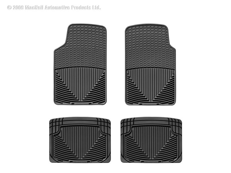 WeatherTech Floor Mats - Rubber WT Rubber Mats - Rear - Blk