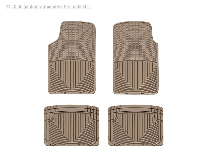WeatherTech Floor Mats - Rubber WT Rubber Mats - Rear - Tan