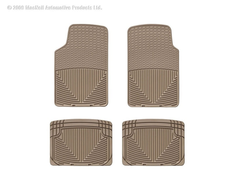 WeatherTech Floor Mats - Rubber WT Rubber Mats - Rear - Tan