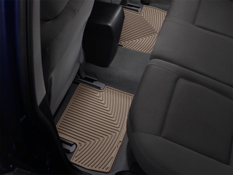 WeatherTech Floor Mats - Rubber WT Rubber Mats - Rear - Tan