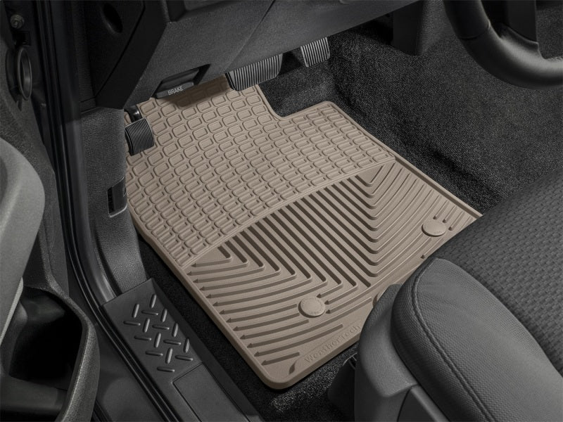 WeatherTech Floor Mats - Rubber WT Rubber Mats - Rear - Tan
