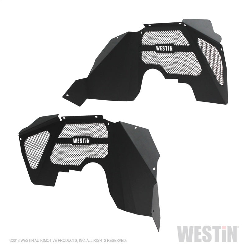 Westin Fenders Westin 07-18 Jeep Wrangler JK Inner Fenders - Front - Textured Black