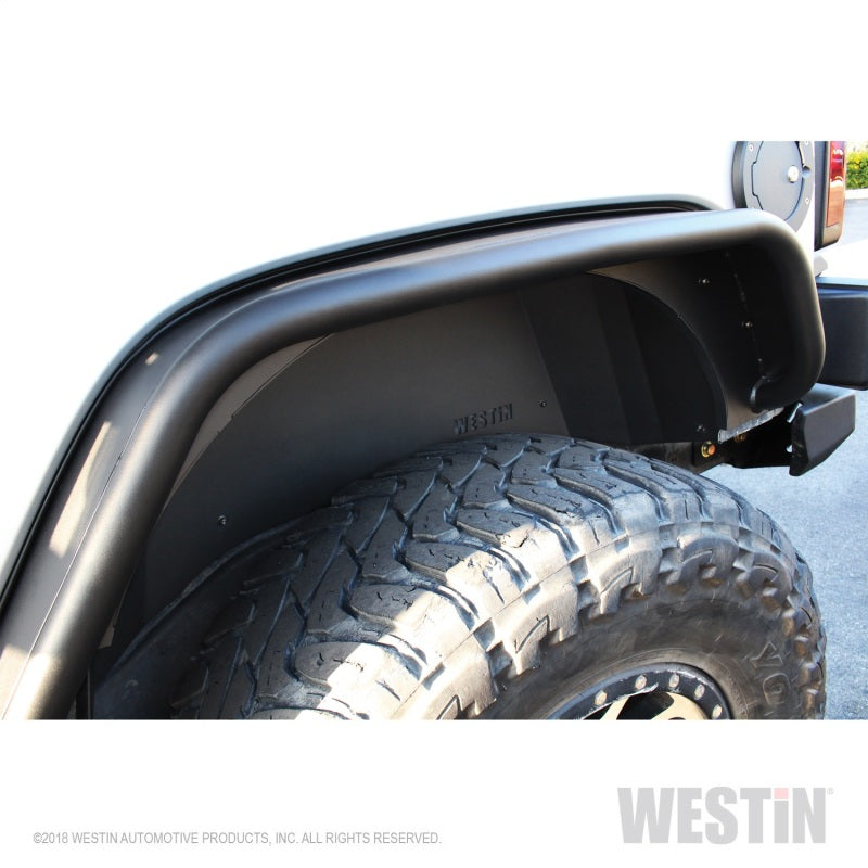 Westin Fenders Westin 07-18 Jeep Wrangler JK Inner Fenders - Rear - Textured Black