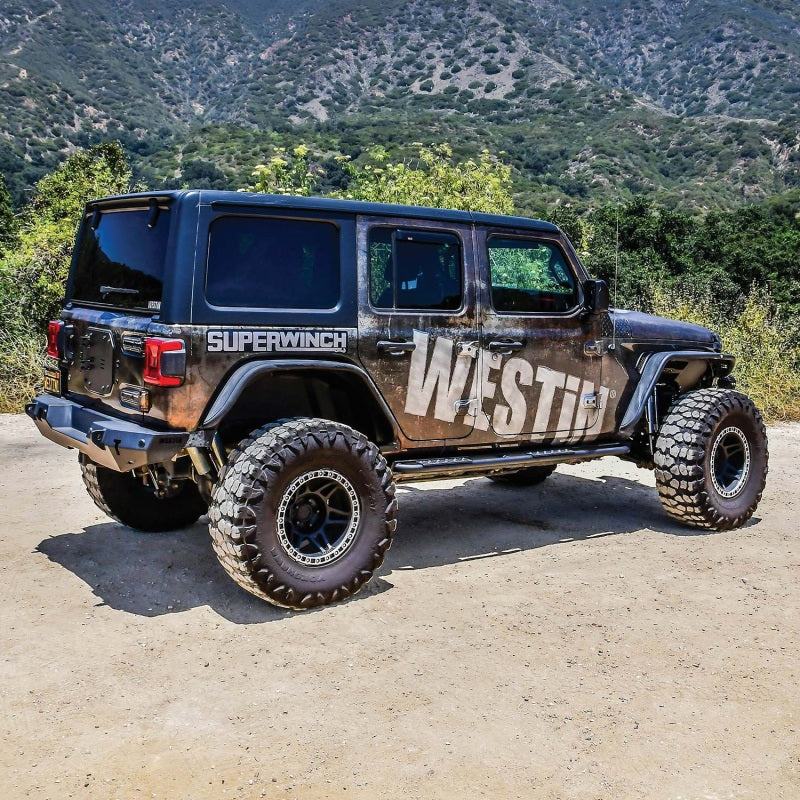 Westin Body Armor & Rock Rails Westin 18-23 Jeep Wrangler JL Unlimited 4dr Rock Slider - Textured Black