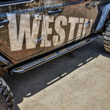 Load image into Gallery viewer, Westin Body Armor &amp; Rock Rails Westin 18-23 Jeep Wrangler JL Unlimited 4dr Rock Slider - Textured Black