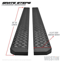 Load image into Gallery viewer, Westin Running Boards Westin Grate Steps Running Boards 68 in - Textured Black