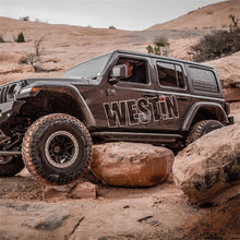 Load image into Gallery viewer, Westin Body Armor &amp; Rock Rails Westin/Snyper 2018+ Jeep Wrangler JL Unlimited 4DR Triple Tube Rock Rail Steps - Textured Black