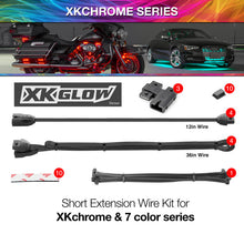 Load image into Gallery viewer, XKGLOW Light Accessories and Wiring XK Glow Extension Wire Kit for XKchrome &amp; 7 Color Series for Motorcycle