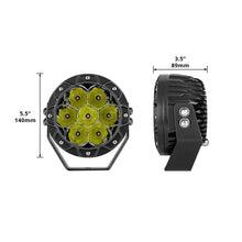Load image into Gallery viewer, XKGLOW Light Accessories and Wiring XK Glow Spot Beam Cube Offroad Round Work Light Kit 1pc 5in