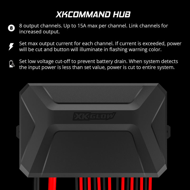 XKGLOW Switch Panels XK Glow XKcommand Bluetooth Switch Panel for Lights 12V Accessory Offroad