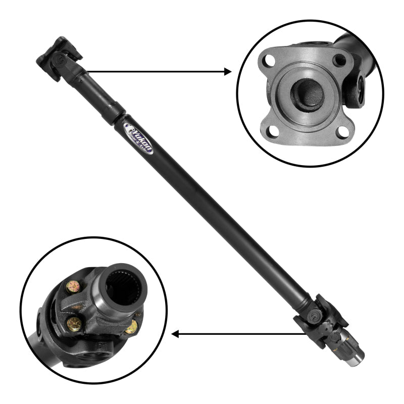 Yukon Gear & Axle Driveshafts Yukon Performance Front Driveshaft 2018 Jeep JL Sahara 4 Door Auto Selec-Trac